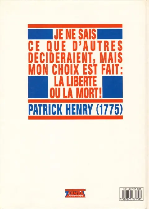 Verso de l'album Liberty Tome 1 Jungles
