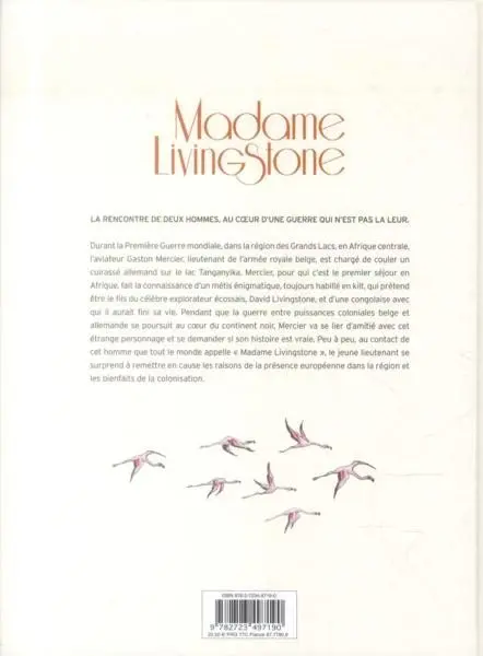 Verso de l'album Madame Livingstone Congo, la Grande Guerre