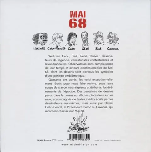 Verso de l'album Mai 68
