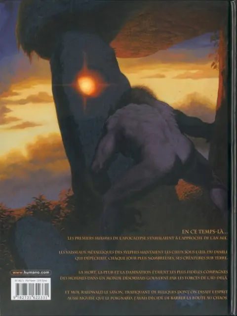 Verso de l'album Millénaire Tome 5 L'ombre de l'Antéchrist