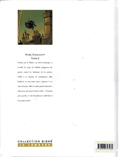 Verso de l'album Miss Endicott Tome 2