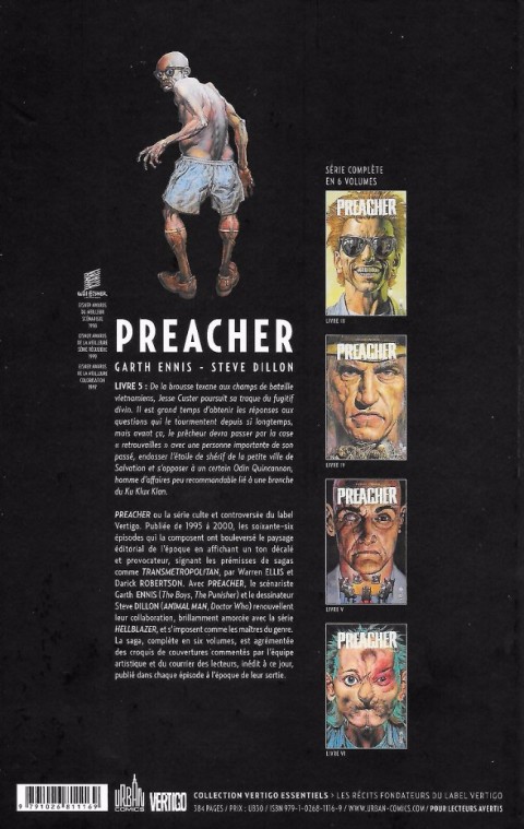 Verso de l'album Preacher Livre V