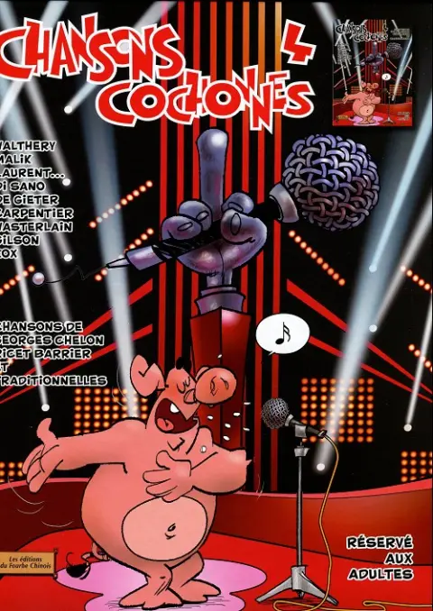 Couverture de l'album Chansons cochonnes Tome 4 Chansons paillardes