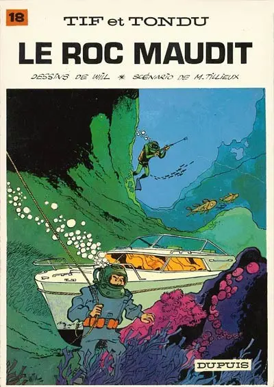Couverture de l'album Tif et Tondu Tome 18 Le roc maudit