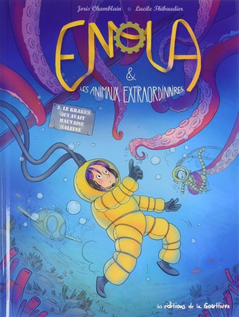 Couverture de l'album Enola et les animaux extraordinaires Tome 3 Le kraken qui avait mauvaise haleine