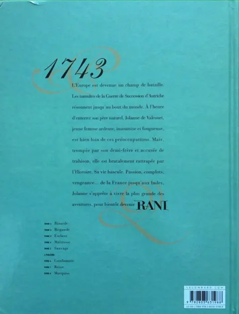 Verso de l'album Rani Tome 5 Sauvage