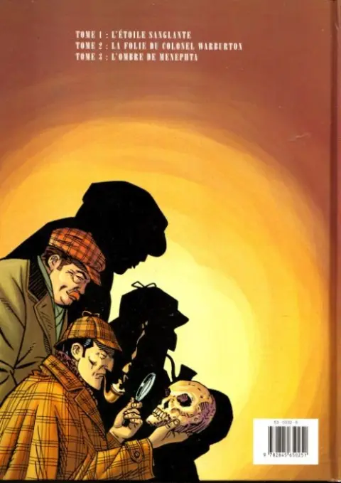 Verso de l'album Sherlock Holmes Tome 3 L'ombre de Menephta