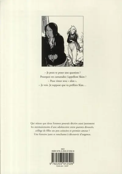 Verso de l'album Skim