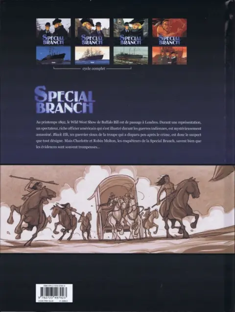Verso de l'album Special Branch Tome 4 Londres rouge