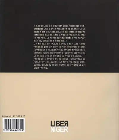 Verso de l'album Le tambour du diable