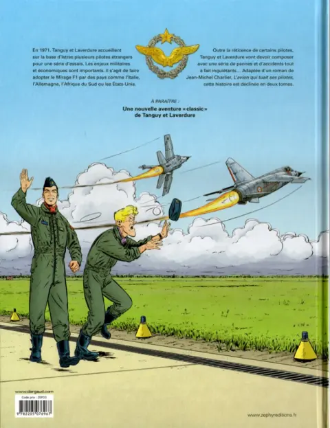 Verso de l'album Une aventure Classic de Tanguy et Laverdure Tome 2 L'avion qui tuait ses pilotes