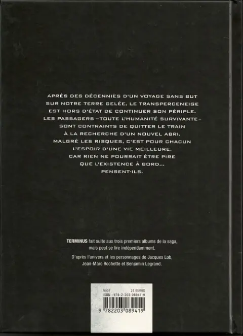 Verso de l'album Le Transperceneige Tome 4 Terminus