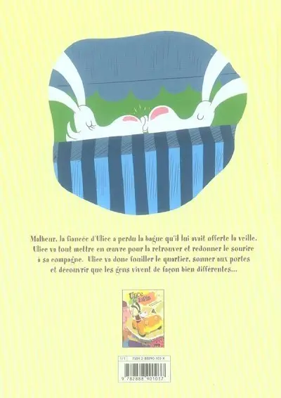 Verso de l'album Ulice le lapin Tome 2 Ulice le Lapin et le cadeau