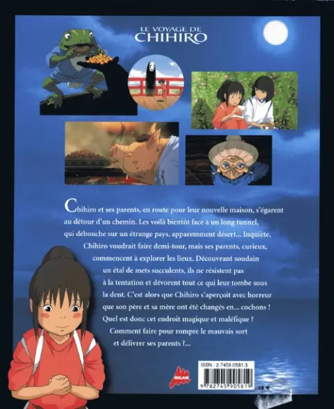 Verso de l'album Le Voyage de Chihiro