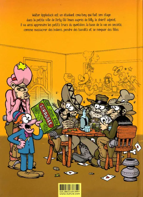 Verso de l'album Walter Appleduck Tome 1 Cow-boy stagiaire
