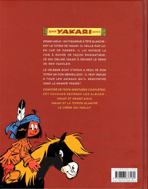 Verso de l'album Yakari et ses amis animaux Tome 7 Sous l'aile de grand aigle