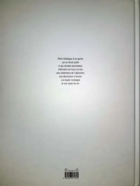 Verso de l'album Ailefroide - Altitude 3954
