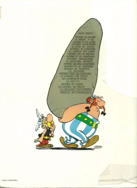 Verso de l'album Astérix Tome 5 Le tour de Gaule d'Astérix