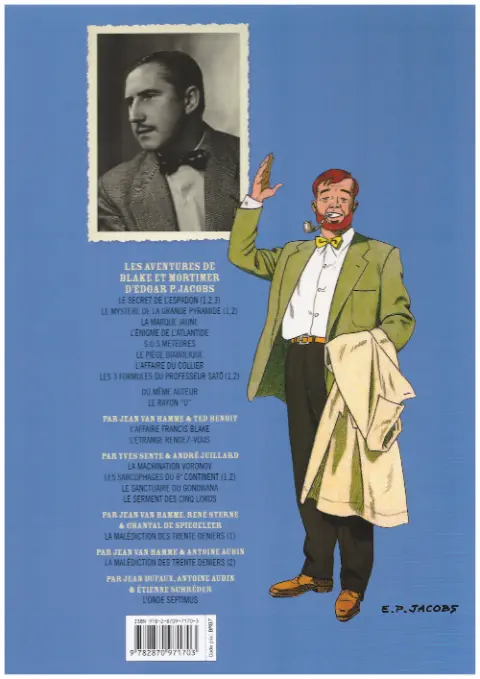 Verso de l'album Blake et Mortimer Tome 6 La marque jaune