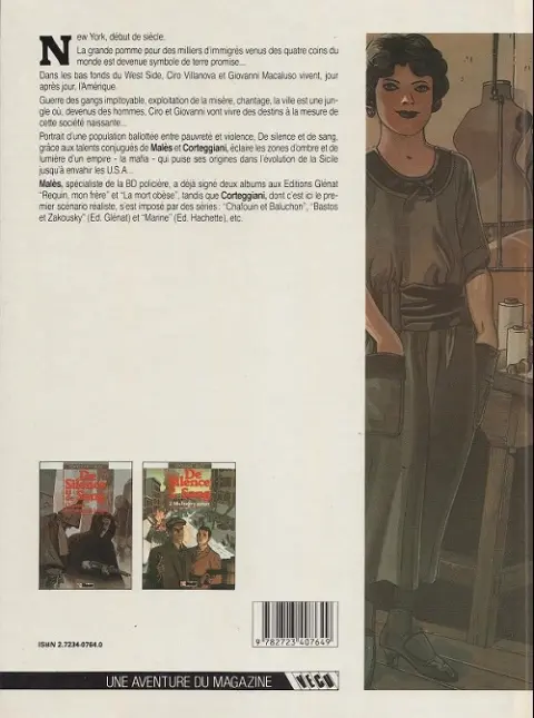 Verso de l'album De silence et de sang Tome 2 Mulberry street