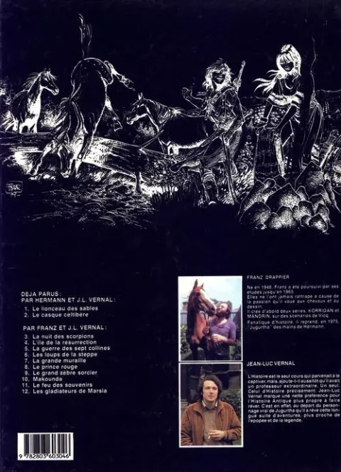 Verso de l'album Jugurtha Tome 8 Le Prince rouge