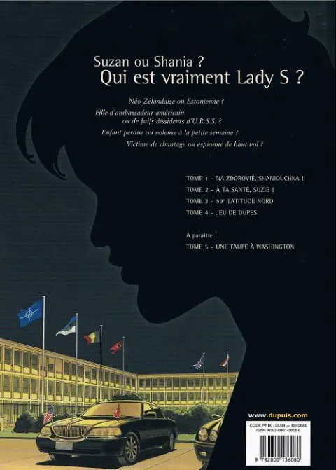 Verso de l'album Lady S. Tome 1 Na zdorovié, Shaniouchka !