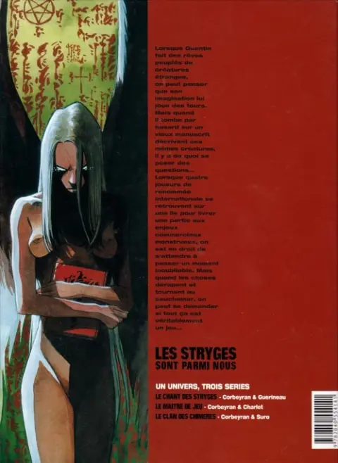 Verso de l'album Le Maître de jeu Tome 1 Testament
