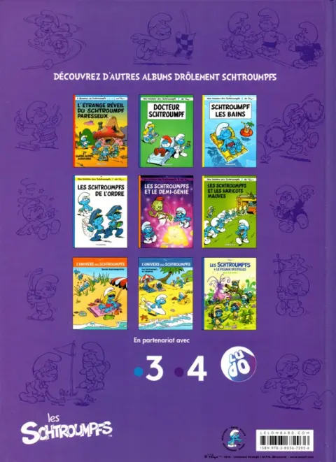 Verso de l'album L'univers des Schtroumpfs Tome 6 Les Schtroumpfs font du sport