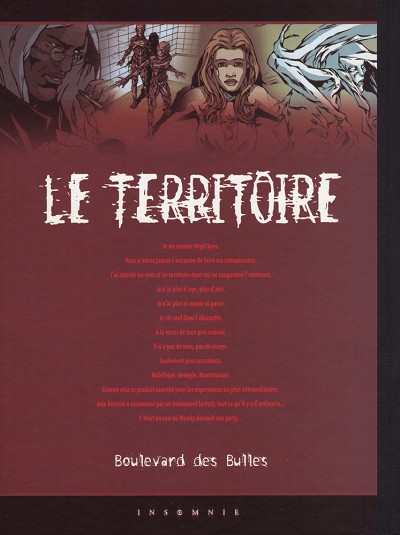 Verso de l'album Le Territoire Tome 1 Nécropsie
