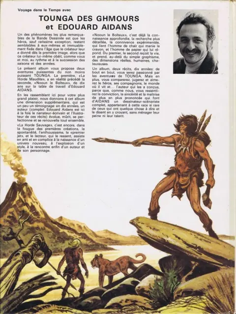 Verso de l'album Tounga Tome 1 La horde maudite