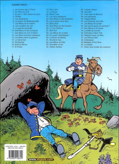 Verso de l'album Les Tuniques Bleues Tome 5 Les déserteurs