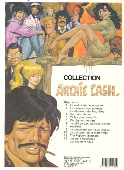 Verso de l'album Archie Cash Tome 13 Les rastas et le bouffon bleu