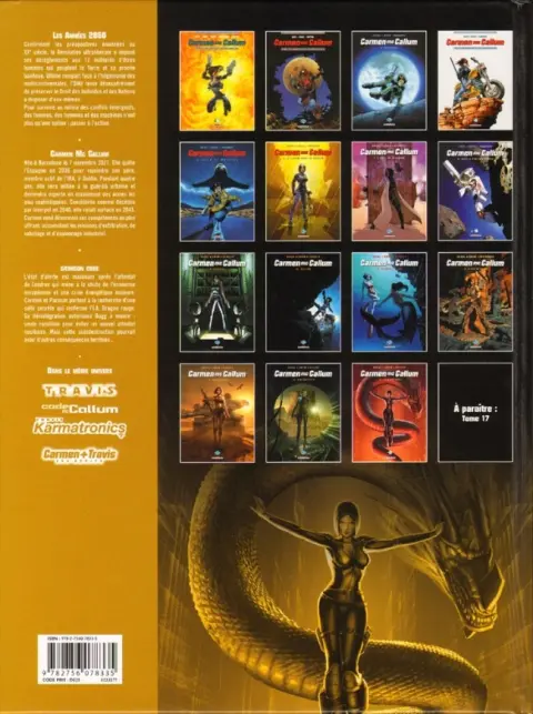 Verso de l'album Carmen Mc Callum Tome 16 Crimson code