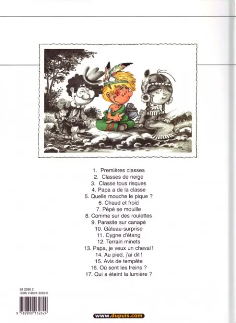 Verso de l'album Cédric Tome 17 Qui a éteint la lumière ?