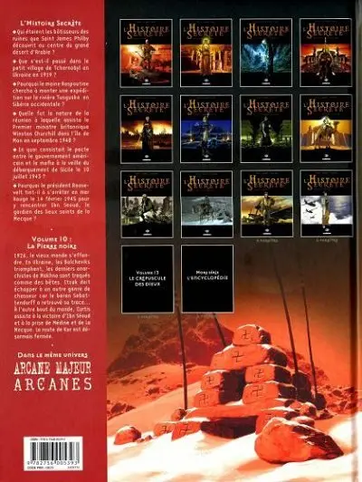 Verso de l'album L'Histoire secrète Volume 10 La pierre noire