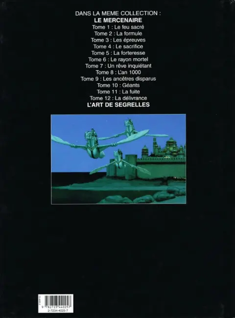 Verso de l'album Le Mercenaire Tome 12 La délivrance