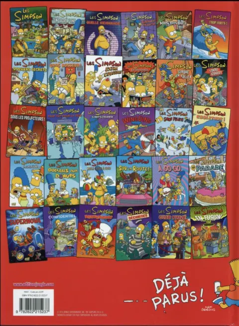 Verso de l'album Les Simpson Tome 31 Un lecteur de génie !