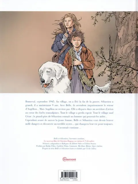Verso de l'album Belle et Sébastien 2 L'aventure continue