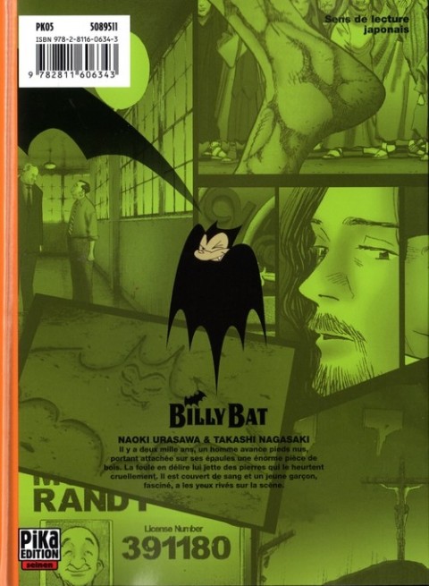 Verso de l'album Billy Bat 2