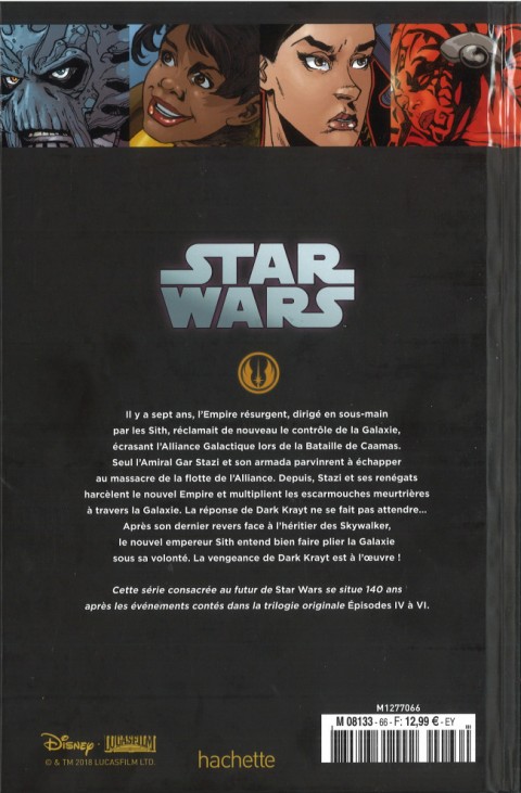 Verso de l'album Star Wars - Légendes - La Collection Tome 66 Star Wars Legacy - IV. Indomptable