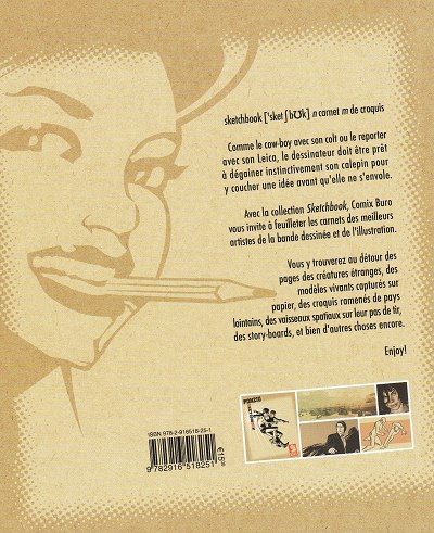 Verso de l'album Sketchbook - Comix Buro Sketchbook Ponzio