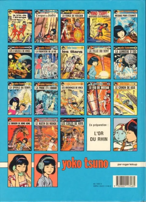 Verso de l'album Yoko Tsuno Tome 18 Les exilés de Kifa