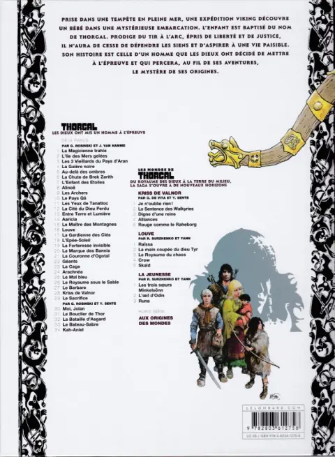 Verso de l'album Thorgal Tome 23 La Cage