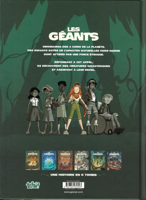 Verso de l'album Les géants 1 Erin
