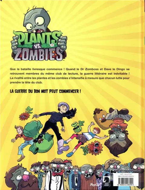 Verso de l'album Plants vs. zombies Tome 11 Guerre et pois