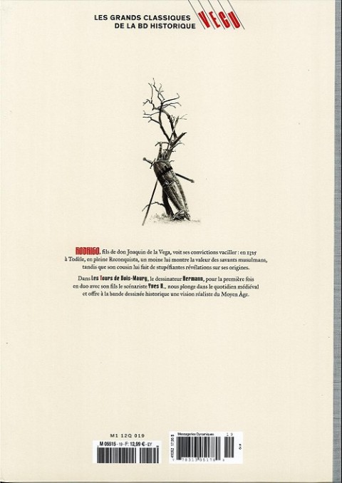 Verso de l'album Les grands Classiques de la BD Historique Vécu - La Collection Tome 20 Les Tours de Bois-Maury - Tome XII : Rodrigo