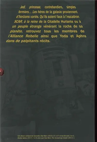 Verso de l'album Star Wars Des rebelles naufragés