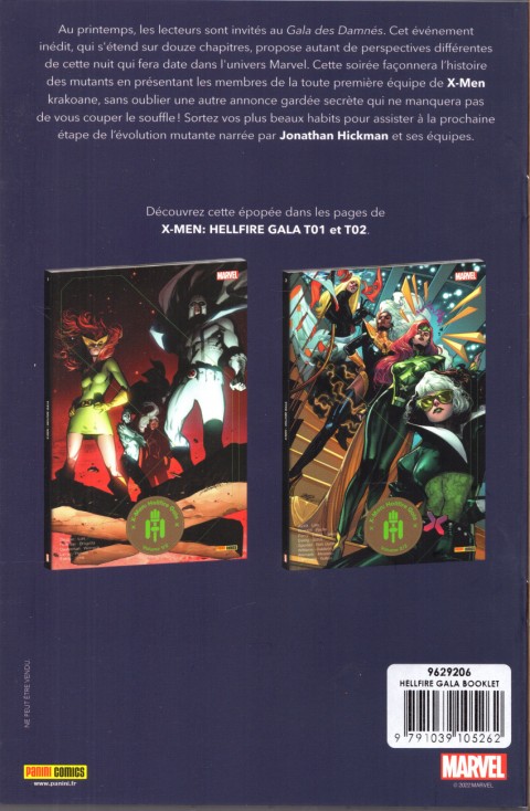Verso de l'album X-Men: Hellfire Gala Guide Officiel