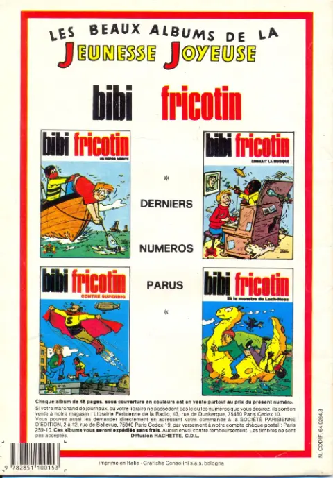 Verso de l'album Les Pieds Nickelés Tome 28 Les Pieds Nickelés footballeurs