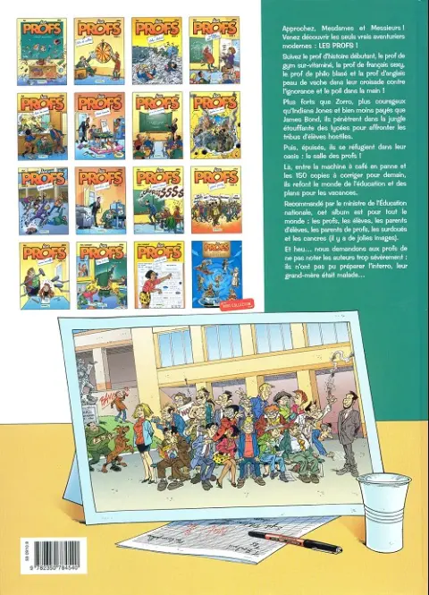 Verso de l'album Les Profs Tome 11 tableau d'horreur